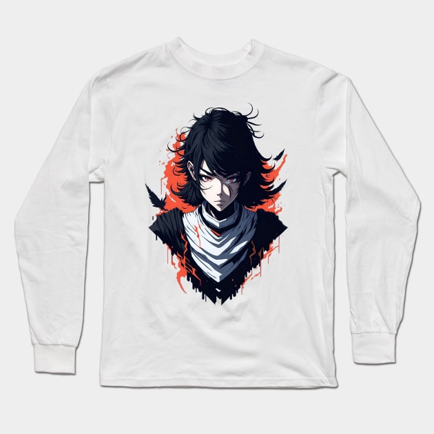 Anime Girl with Great Power Long Sleeve T-Shirt by akbarprasetya